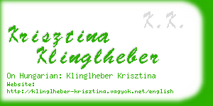 krisztina klinglheber business card